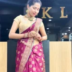 Fancy Maroon Saree
