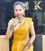 Yellow  Fancy Saree - Image 2