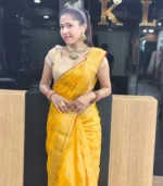 Yellow  Fancy Saree - Image 3