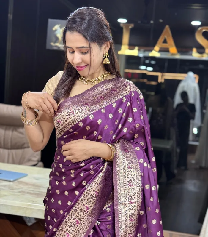 4 Kanjeevaram Silk Saree - Image 1