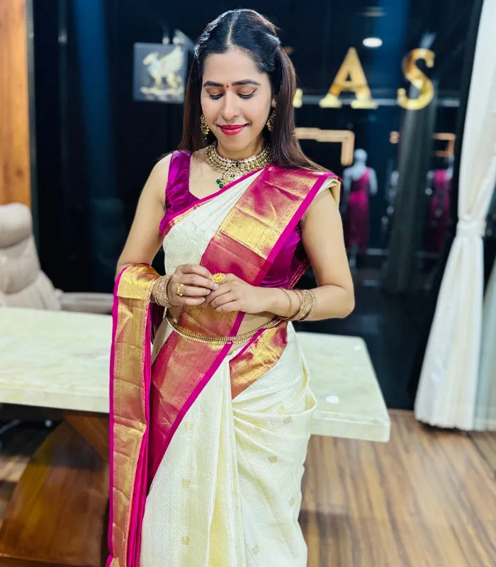 1 Kanchipuram Vintage Saree - Image 1