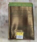 Parrot Green Kanchipuram Silk Saree - Image 3