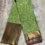 Parrot Green Kanchipuram Silk Saree