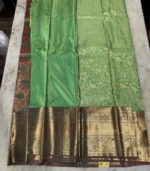Parrot Green Kanchipuram Silk Saree - Image 5