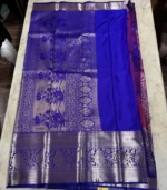 Purple Kanchipuram Silk Saree - Image 4