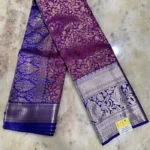 Purple Kanchipuram Silk Saree