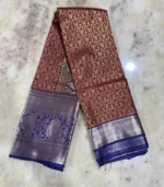 Maroon Kanchipuram Silk Saree - Image 2