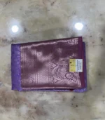Purple Kanchipuram Silk Saree - Image 4