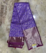 Purple Kanchipuram Silk Saree