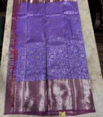 Purple Kanchipuram Silk Saree - Image 2