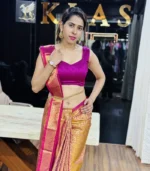 Royal Gold Kanchipuram Silk Saree - Image 4