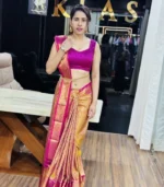 Royal Gold Kanchipuram Silk Saree - Image 2