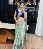 Pastel Green Kanchipuram Silk Saree - Image 2