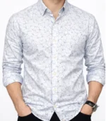 Sky Vein Print Premium Casual Shirt