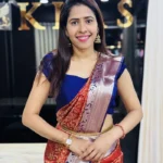 Rust Red Kanchipuram Silk Saree