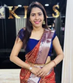 Rust Red Kanchipuram Silk Saree