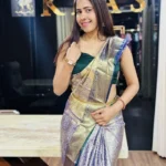 Silver Grey Kanchipuram Silk Saree