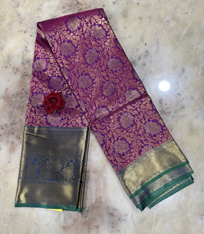 21 Kanchipuram Saree - Image 1