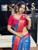 Vintage Kanchipuram silk saree - Image 4