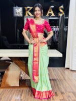 Vintage Kanchipuram silk saree - Image 3