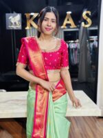 Vintage Kanchipuram silk saree - Image 4