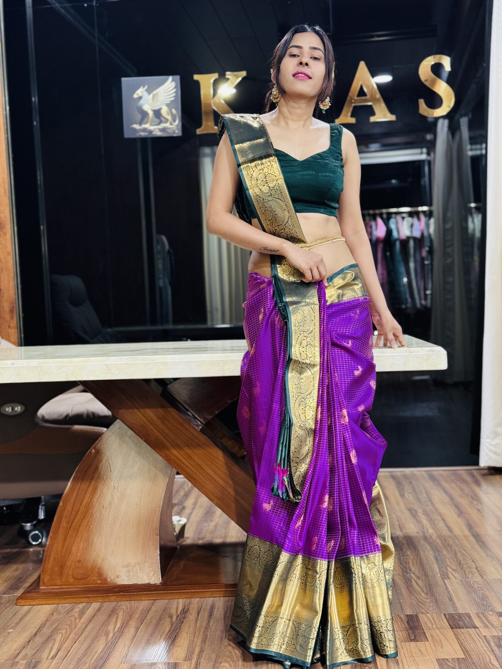 IMG_7800 Kanchipuram Silk Saree - Image 1