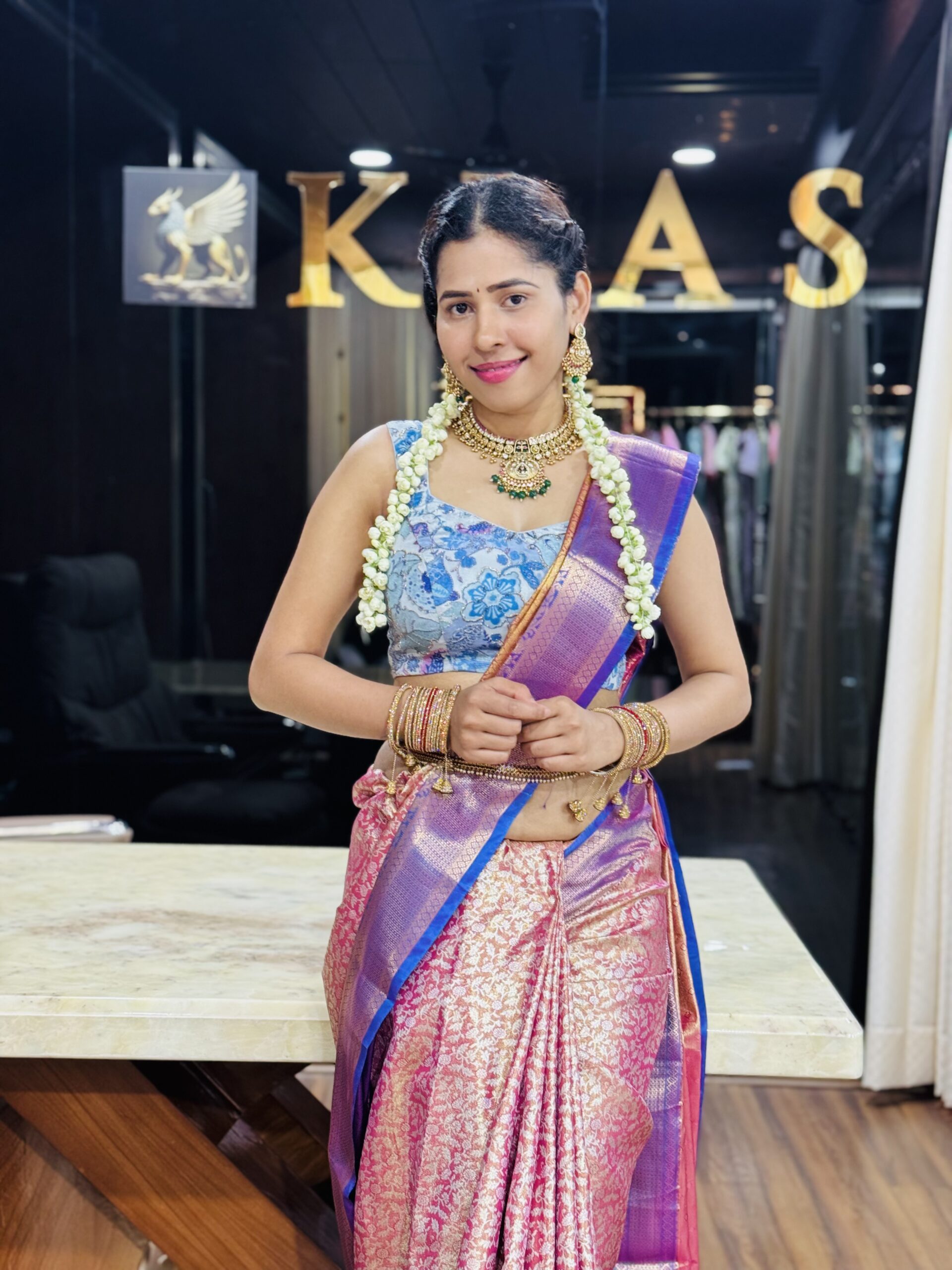 IMG_7898 Kanchipuram Pure Silk Saree - Image 1