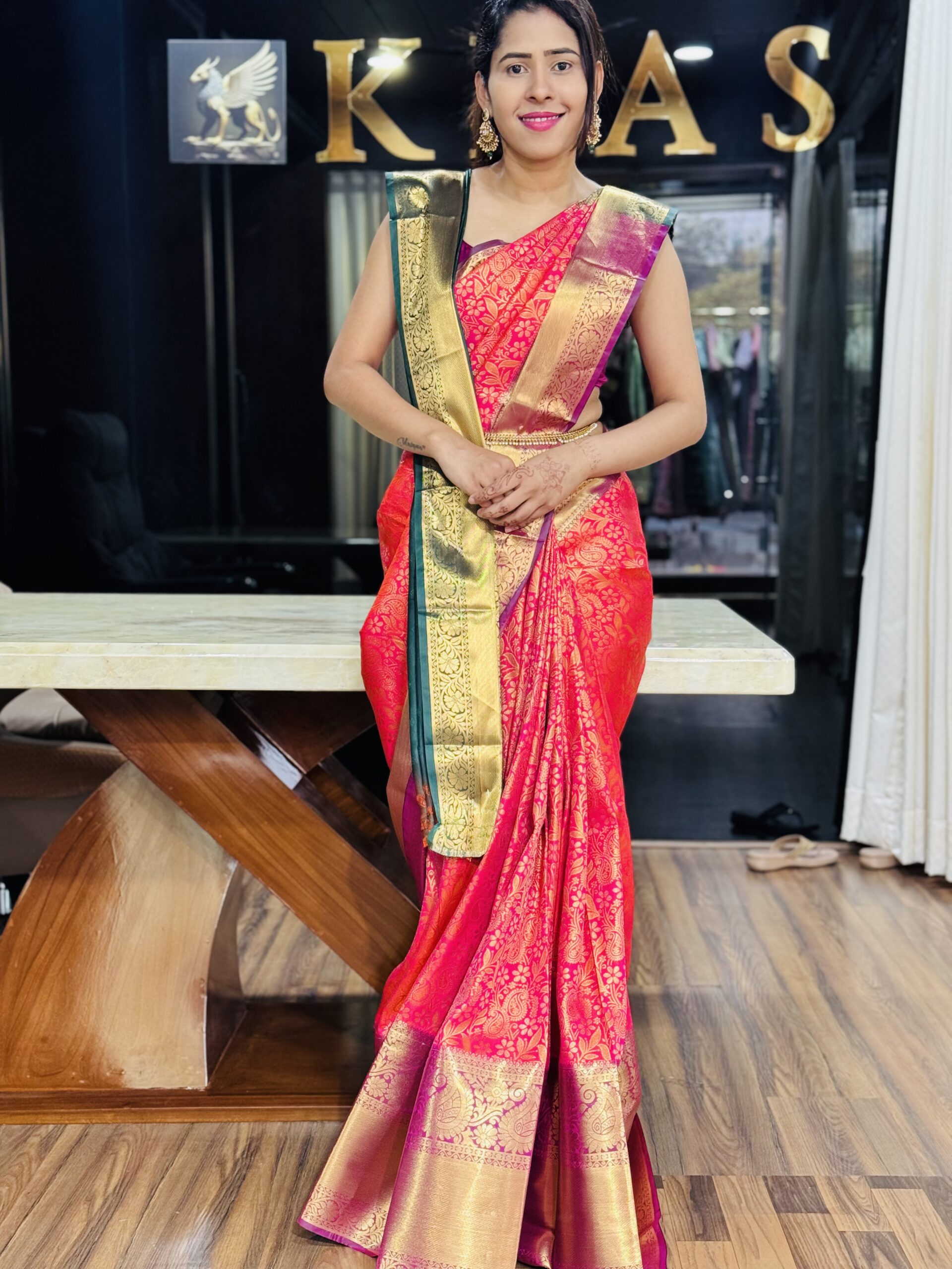 IMG_8049 Kanchipuram silk saree - Image 1