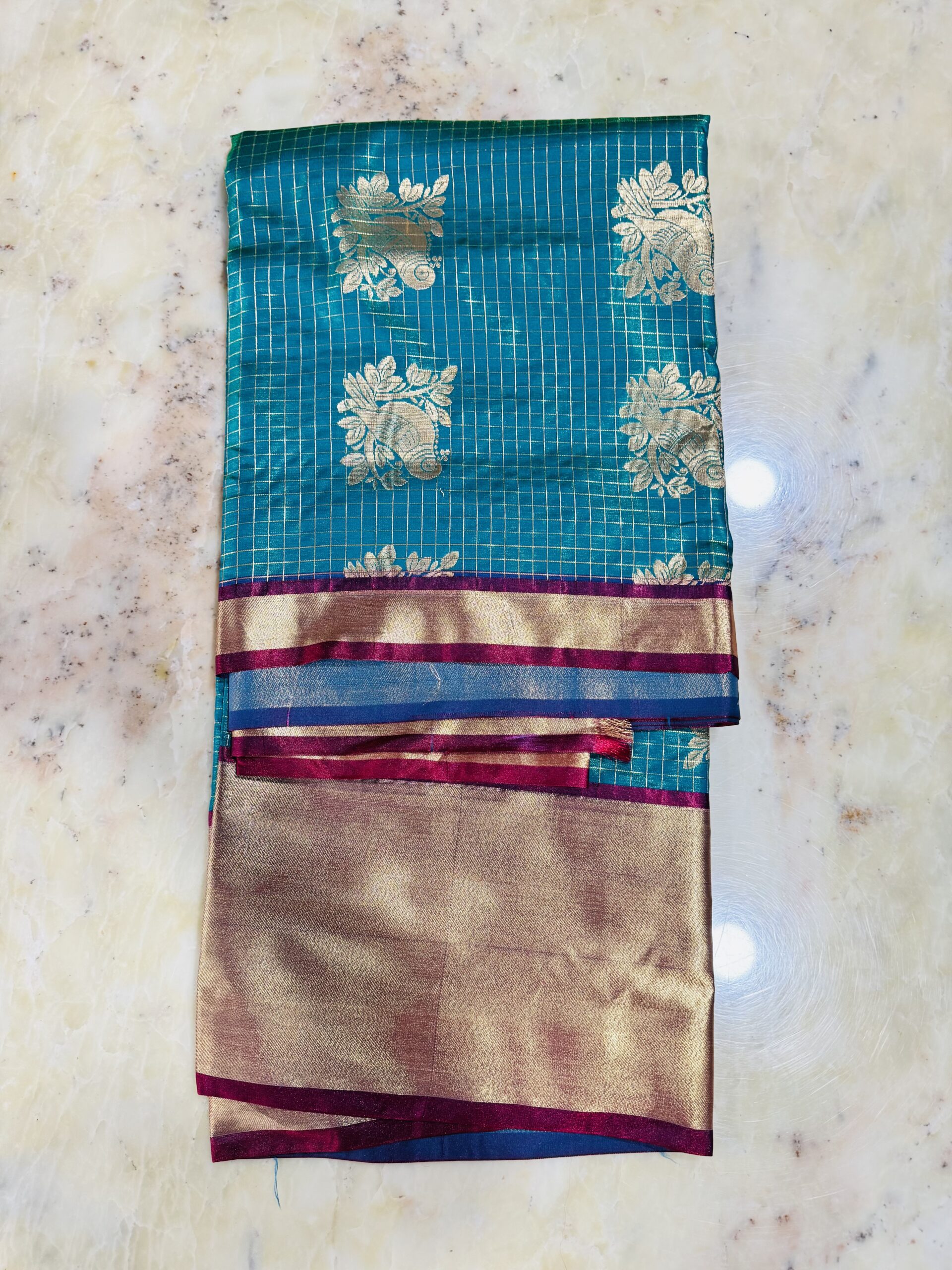 IMG_8148 Kanchipuram silk saree - Image 1