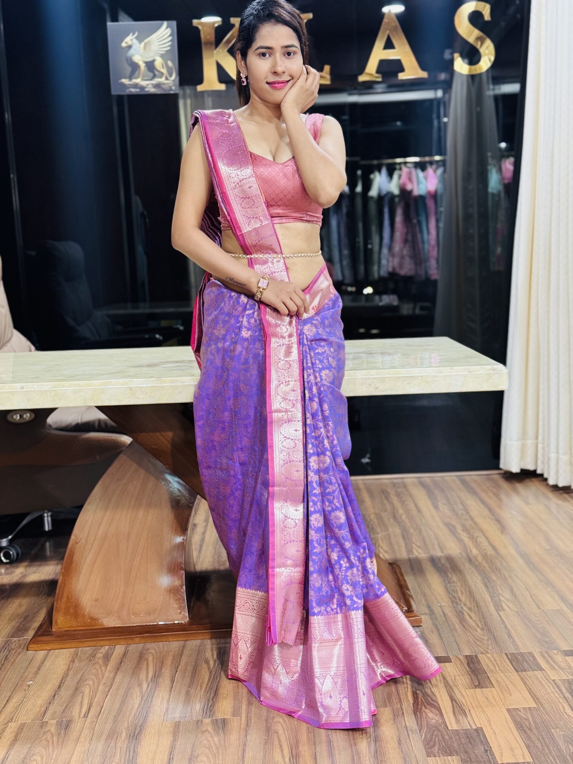 IMG_8542 Kanchipuram Silk Saree - Image 1